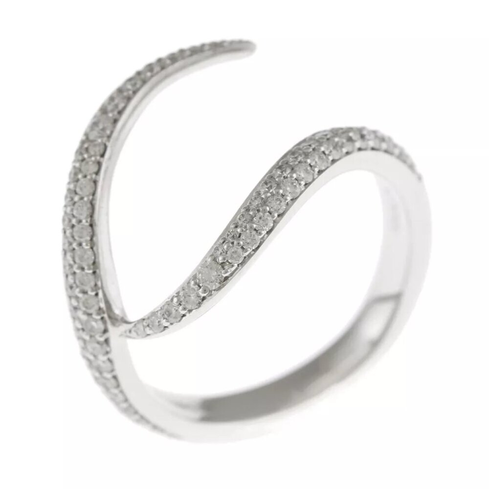 SHAUN LEANE Ring US 5 3/4 EU51 K18 white gold diamond used